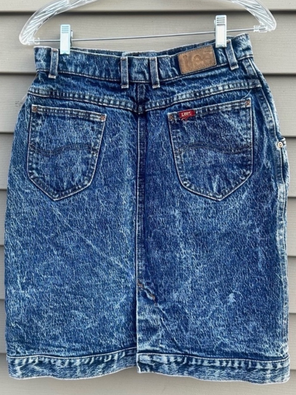 Vintage Acid Wash Lee Jeans Denim Skirt Women’s Size 13